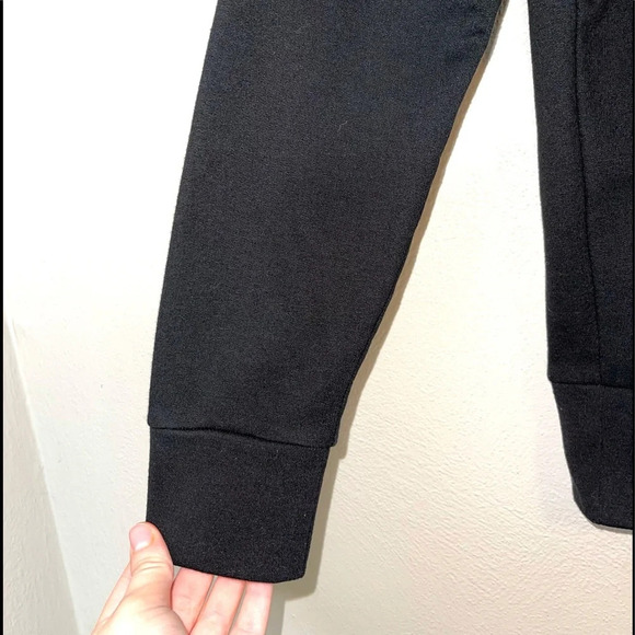 VS Victoria Sport Black Fleece Lined Crewneck Pullover Sweatshirt Xsmall Women’s - Picture 4 of 12
